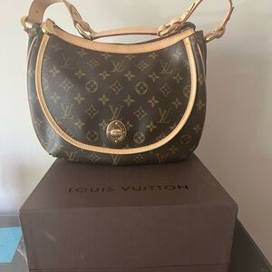 Louis Vuitton Brown and Tan Monogram Tulum Bag NWT